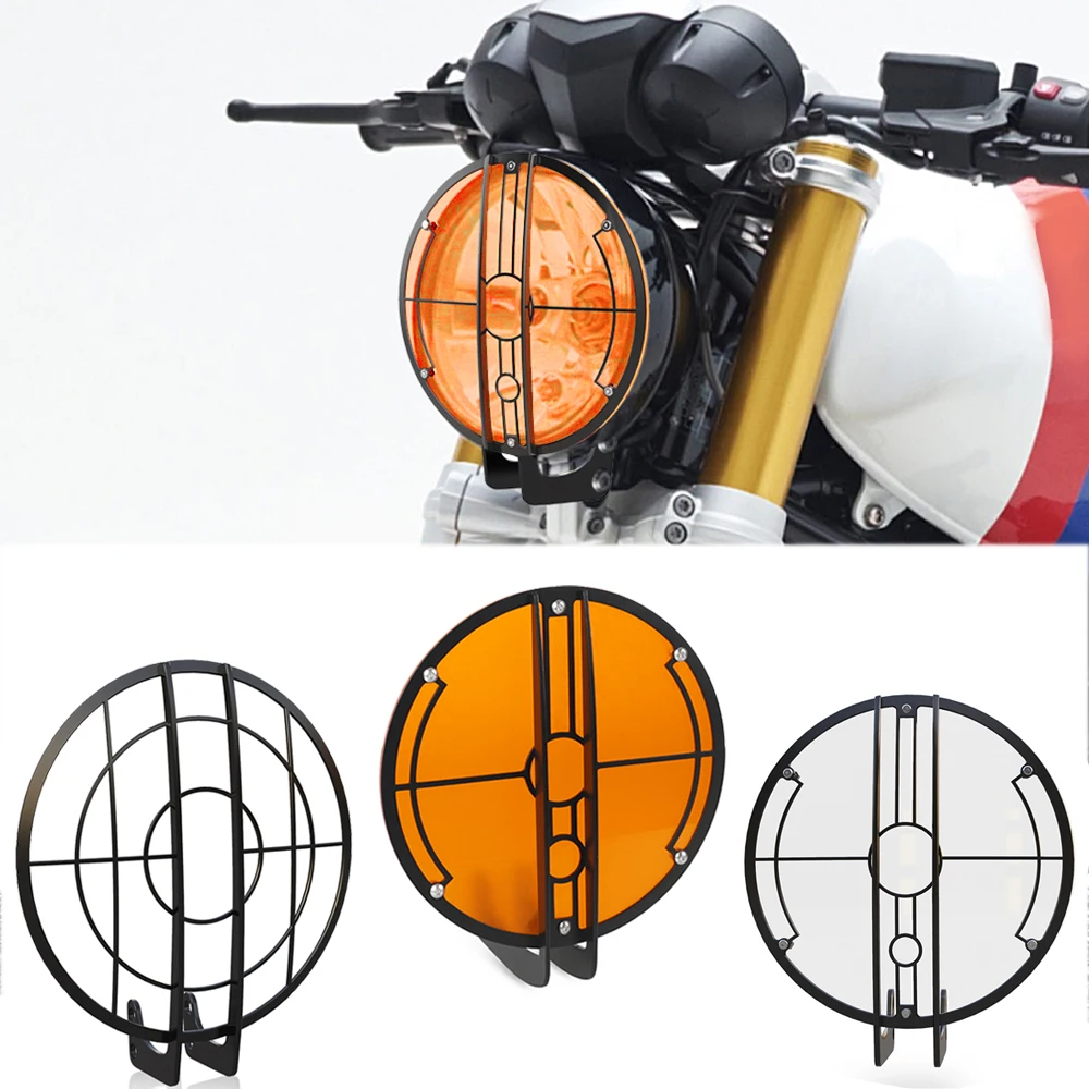 

For BMW R NINE T RNINET R9T R 9 T Racer Pure Urban Scrambler 2014-2020 Motorcycle Headlight Guard Protector Grille Grill Cover