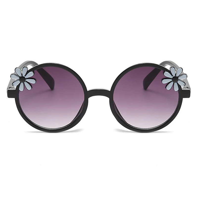 2024 새로운 어린이 안경 Floret 안티 자외선 패션 어린이 선글라스 야외 음영 여행 어린이 거울