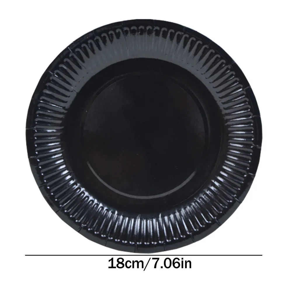 Party Tableware Disposable Food Trays 10pcs Disposable Paper Plates 7 Inch Dessert Plate