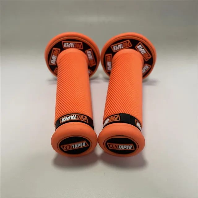Soft Rubber Moto Handlebar Universal 22MM Scooter Grips Bar Parts Motorbike Handle Bar For Protaper Grip Motorcycle Accessories full orange