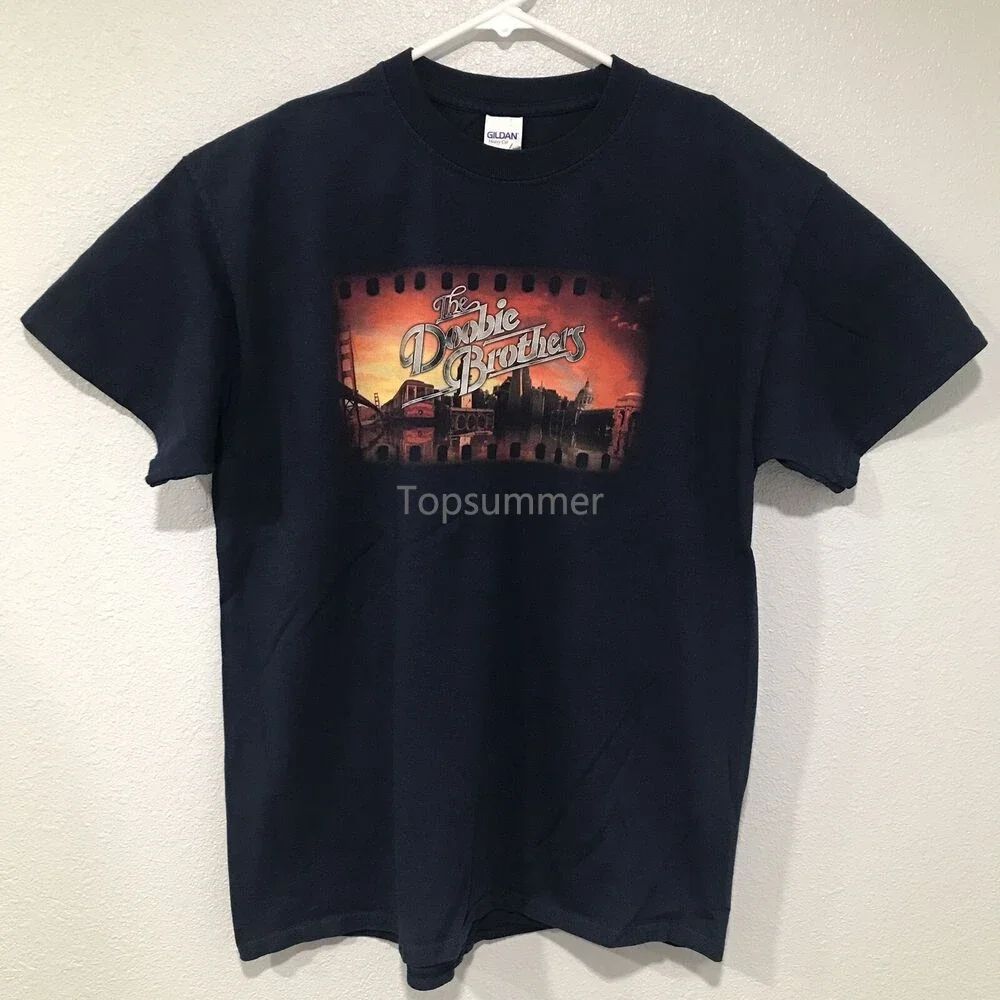 

Рубашка doоби братья, Мужская классическая, среднего синего цвета, рок 2018, для концерта