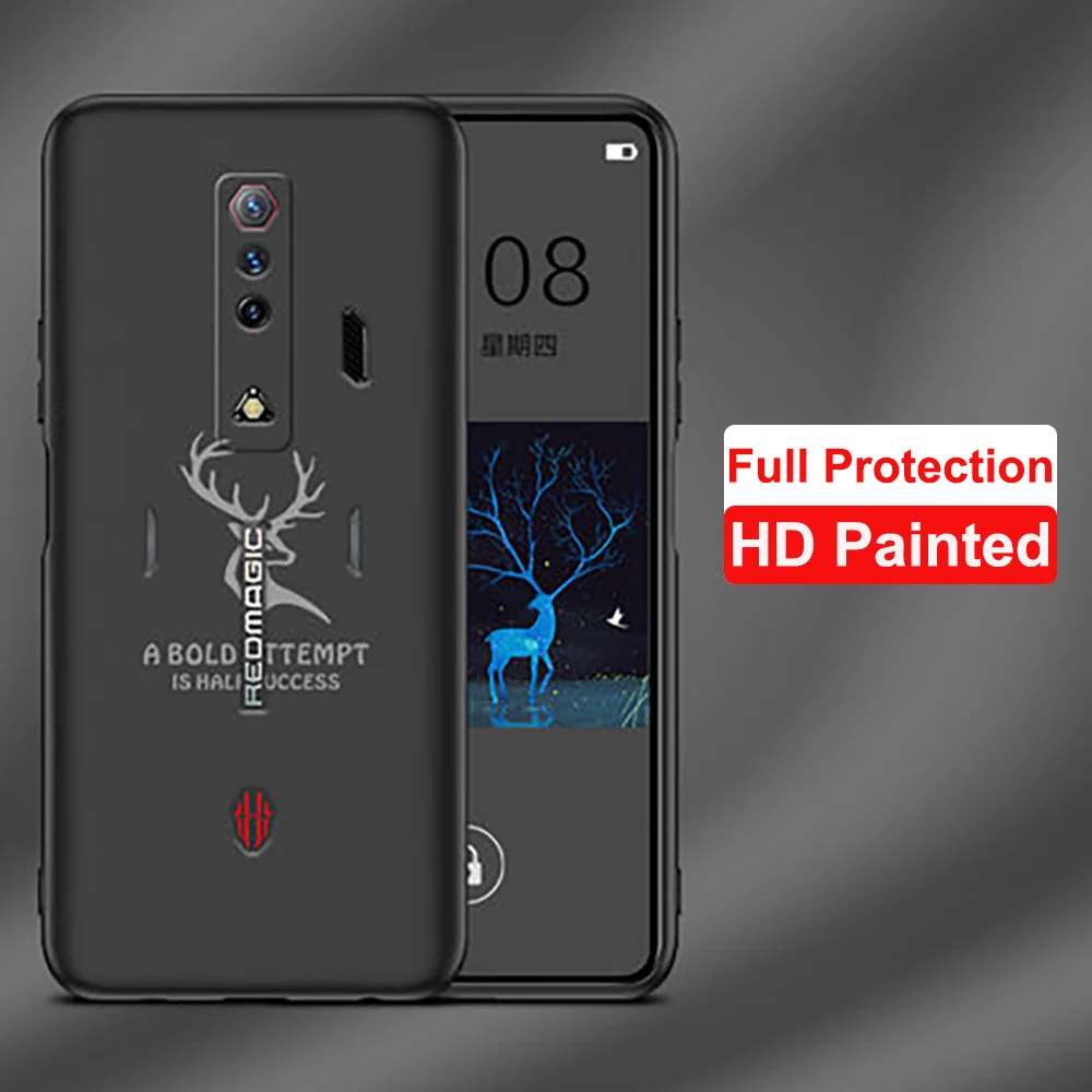 Per Nubia Red Magic 7 Pro Custodia Redmagic 7 7S Elk Silicone Bumper Custodie Morbide Per Nubia Red Magic 7S Pro Custodia Protettiva