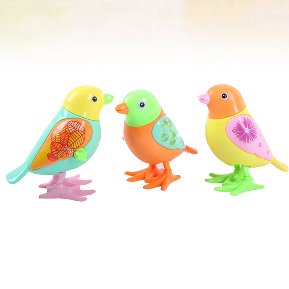 

3pcs Wind Toys Clockwork Jumping Bird Toys Walking Bird Toys Kids Birthday Gifts Party Favors Christmas Stocking Stuffers