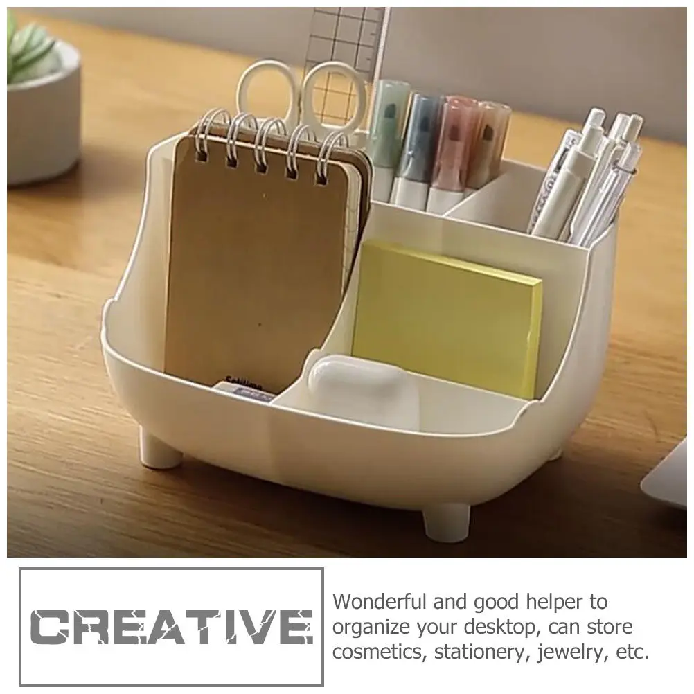 다기능 플라스틱 문구류 보관함 데스크탑 정리함 사무실 및 가정용 다중 그리드 잡화 보관함