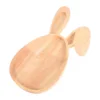 Rabbit Serving Tray Decorative Wooden Plate Fruit Delicate Pallets Easter Bunny Desktop 6