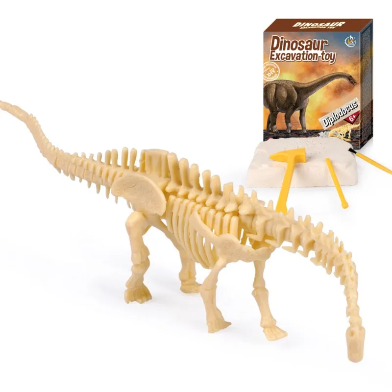Dinosaur Fossil Excavation Kit Toys Jurassic Animal Skeleton Model Scientific Mining Archaeological Education Game Children Gift 2