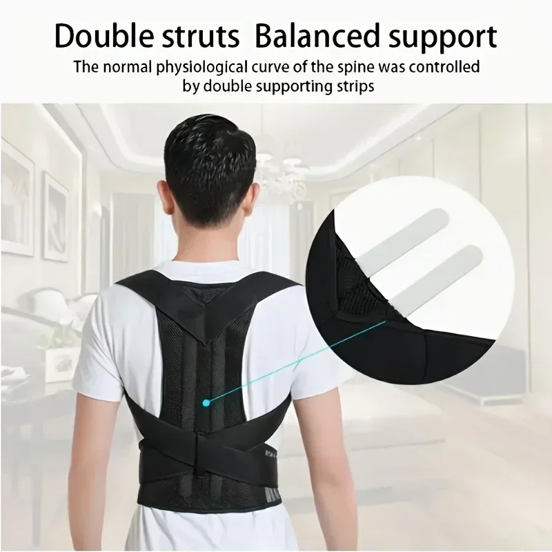 Back Posture Corrector Anti-camel Correction Belt Sitting Posture Correction Belt Back Orthopedic Adjustable Correction Belt New