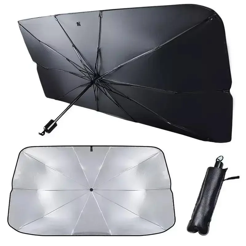 125cm 140cm składany przednia szyba samochodu parasol przeciwsłoneczny parasol osłona przeciwsłoneczna UV izolacja cieplna przednie okno narzędzia ochronne wnętrza