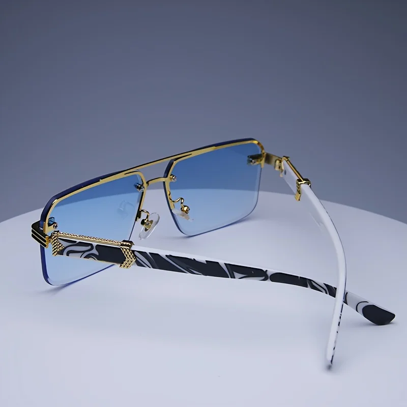 Fashion Rimless Sunglasses Men Women Populare Frameless Sun Glasses Male Female Classic Small Square Summer Traveling Shades