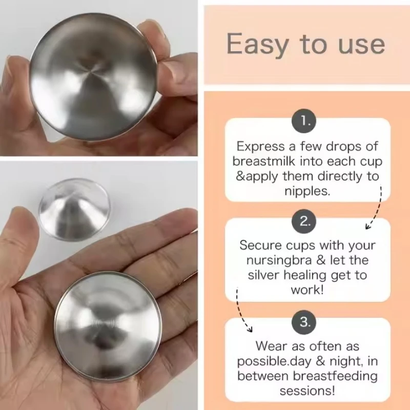 Hot Soothing Nipple Shields Healing Silver Breastfeeding Essentials Easy to Use Original Nipple Covers for Nursing Newborn nipple shields