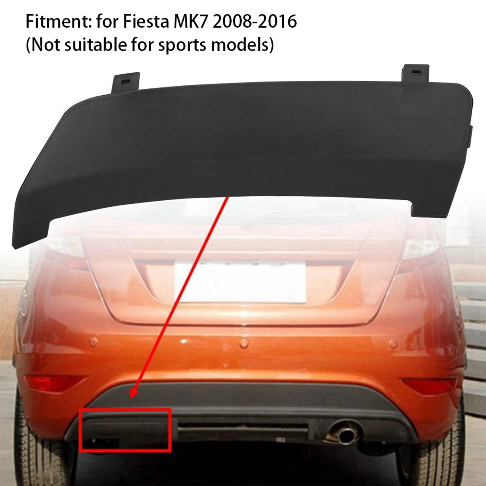 Fiesta MK7 2009-2017용 자동차 후방 견인 아이 커버 8A61?17K922?AB5ZCT