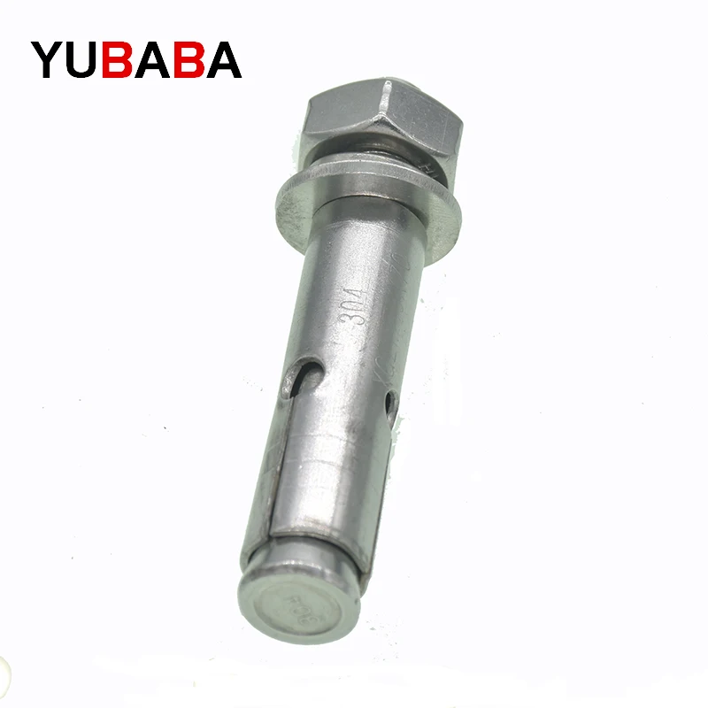 304 Stainless Steel Sleeve Enhanced Type Expansion Anchor Bolts M6 M8 M10 M14 M16 M20 1pcs/lot