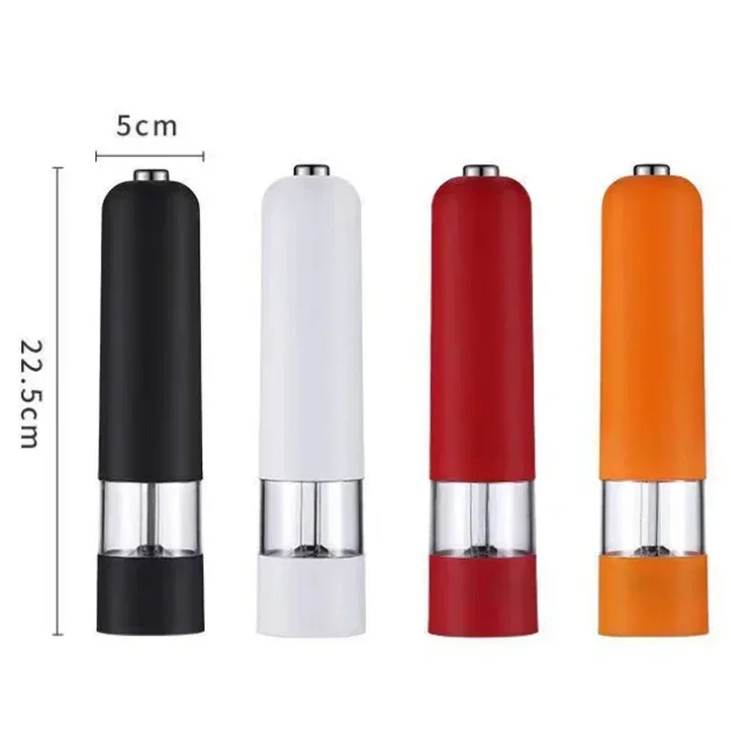 Electric Grinder Salt and Pepper Grinder Adjustable Coarseness Spice Grinder LED Light Kitchen Tool