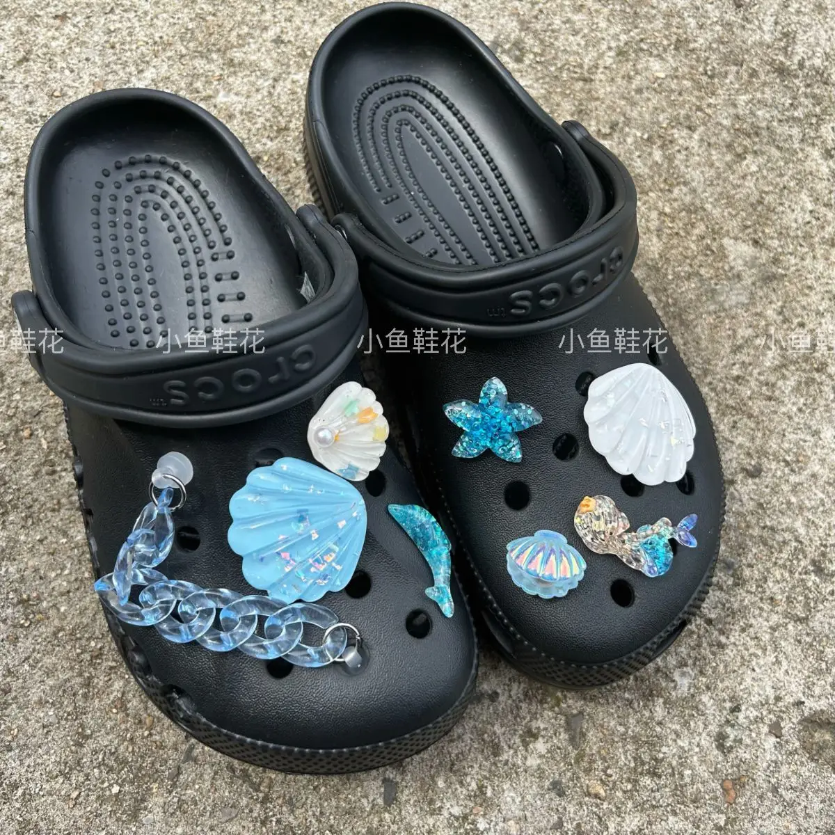 Ins Colorful Dark Blue Bow-knot Croc Charms Designer Sandals Accessories  for Clogs Decorations Boy Kids Gift Fashion Lovely - AliExpress