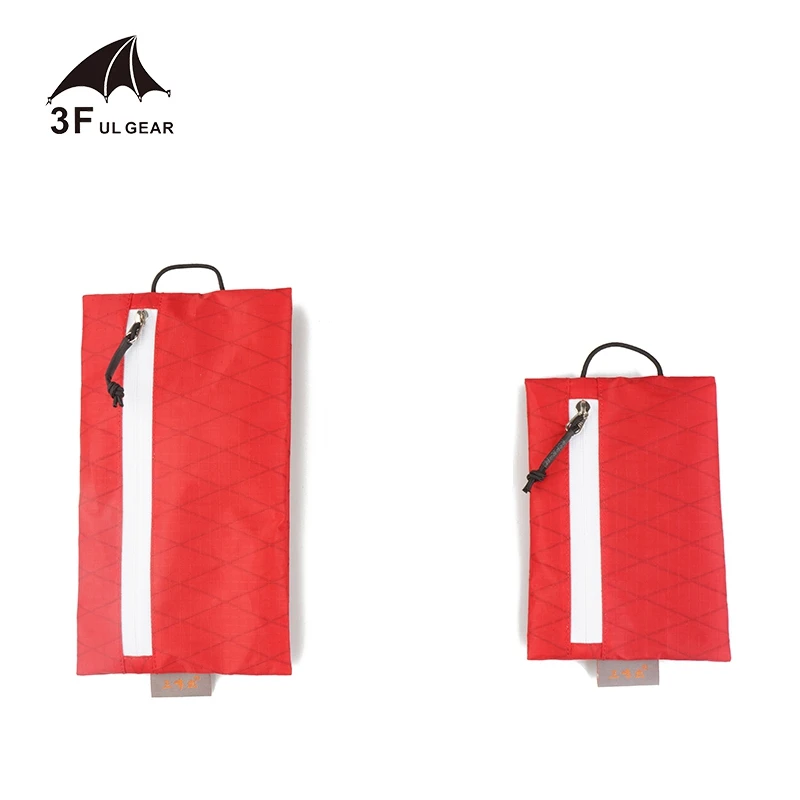 3F UL Gear X-PAC Fabric Storage Bag Double Side Zipper Portable Sparrow Small Waterproof Bag Ultralight Camping Hiking