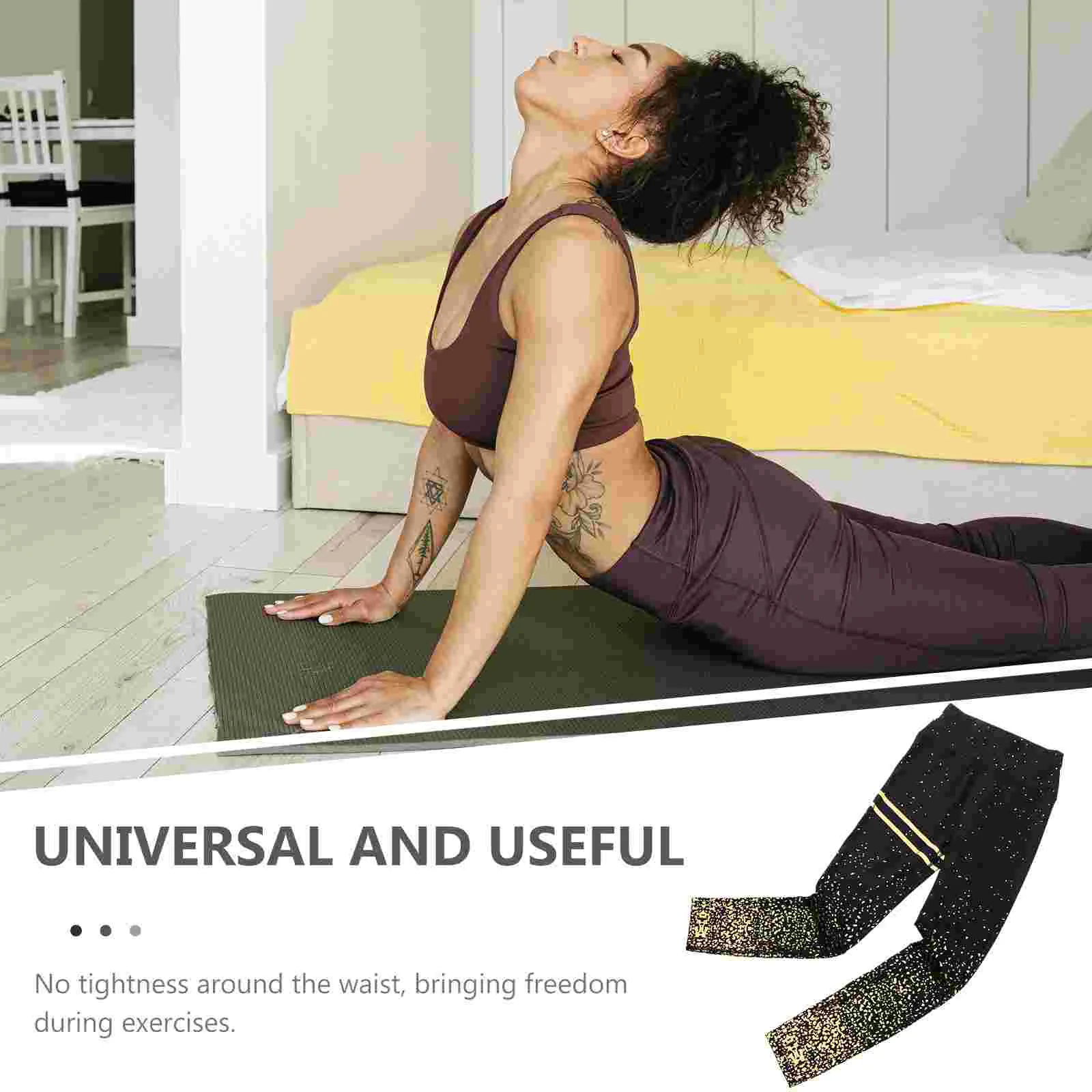 

Fitness Yoga Pants European and Waist Workout Exercise Polyester Woman