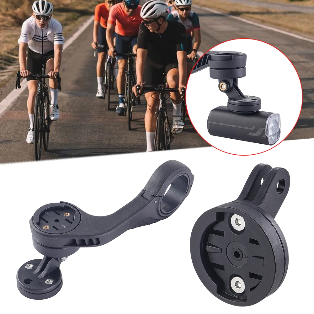 2Pcs Bike Computer Mount Connecting Seat Bicycle Camera Adaptor Mount Adjustable Angle Bicycle Camera Headlight Holder for Gopro
