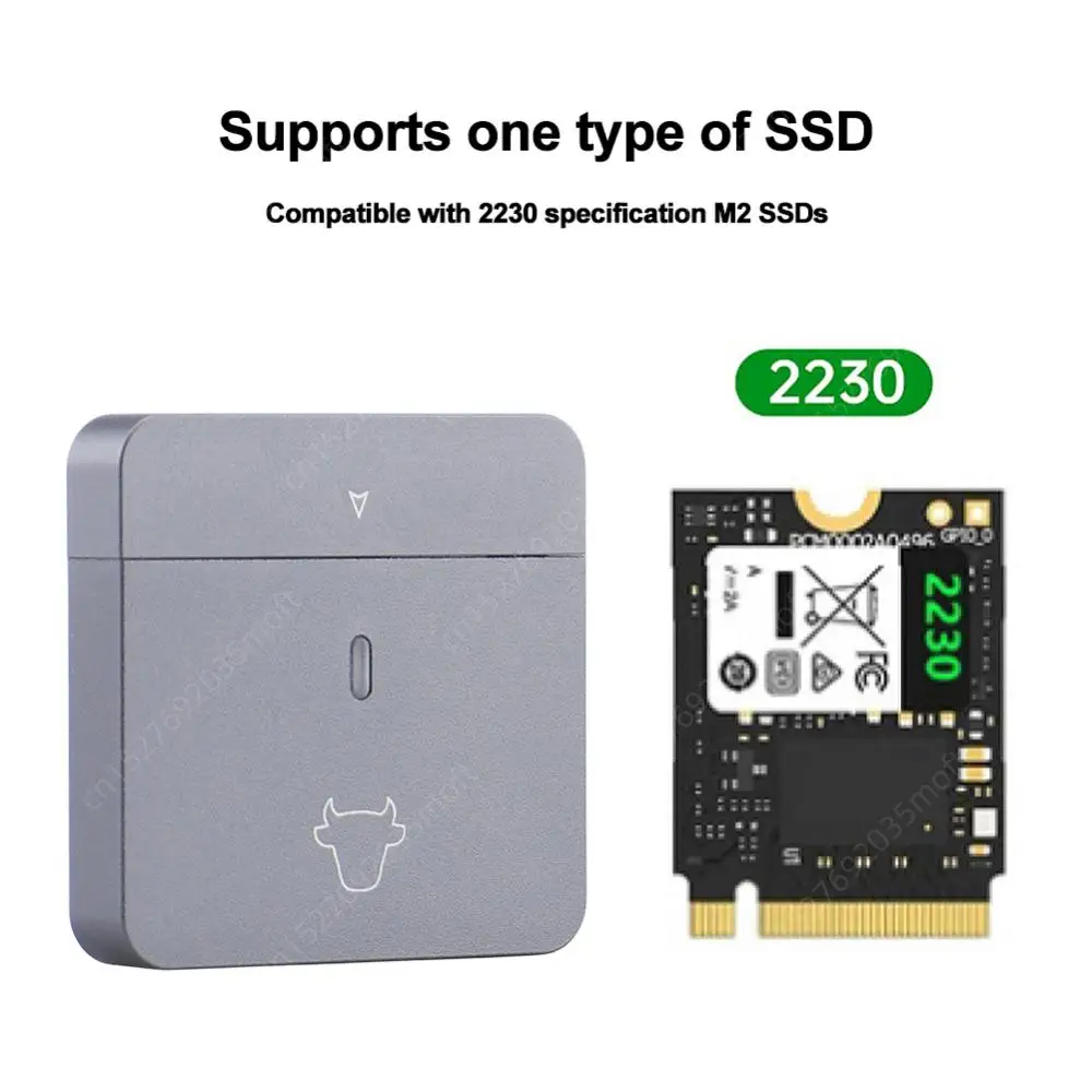 M.2 NVMe 2230 Hard Drive Box USB3.2 Gen2 Hard Disk Box Plug and Play Mobile Solid State Disk Case Aluminum Alloy for M2 2230 external hard drive case,ssd enclosure,hard drive enclosure,hard disk case,external hard drive box,hdd case enclosure