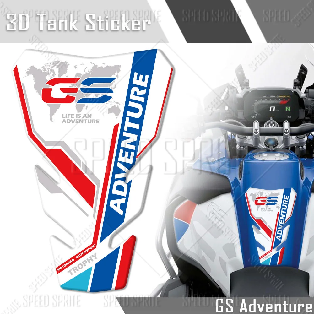 

For BMW R1150/1200/1250GS Adv F850/750/700/F800/650GS G650GS g310gs Adventure 3D Motorcycle Tank Pad Sticker Protector Decal