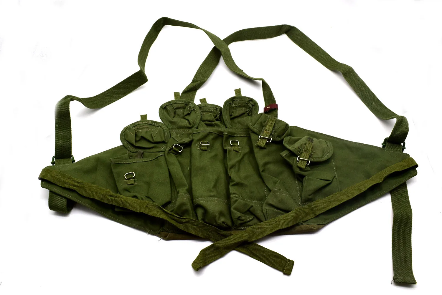 

Original Military Surplus Chinese Type 85 SMG Chest Rig 7.62*25mm Ammo Pouch Bandolier