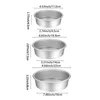 4/6/8/10 Inch Aluminum Round Cake Bakeware Removable Bottom Chiffon Cake Die for Aluminum Baking Cake Mold Pan Cake Tin 5