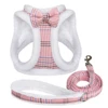 Winter Warm Pet Dog Harness Leash Set Soft Fur Padded Puppy Cat Harness Vest Thick Dogs Vest For Small Medium Dogs Chihuahua Pug 2