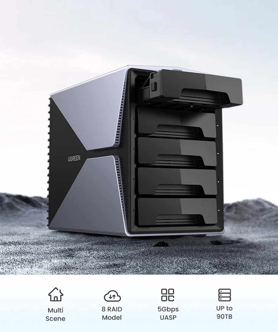 UGREEN HDD Docking Station 5 Bay USB 3.0 to SATA External Hard