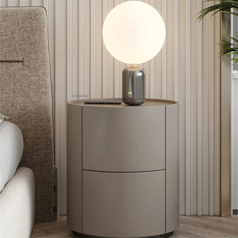 Nordic Solid Wood Bedside Table Bedroom Night-stand-with-drawer