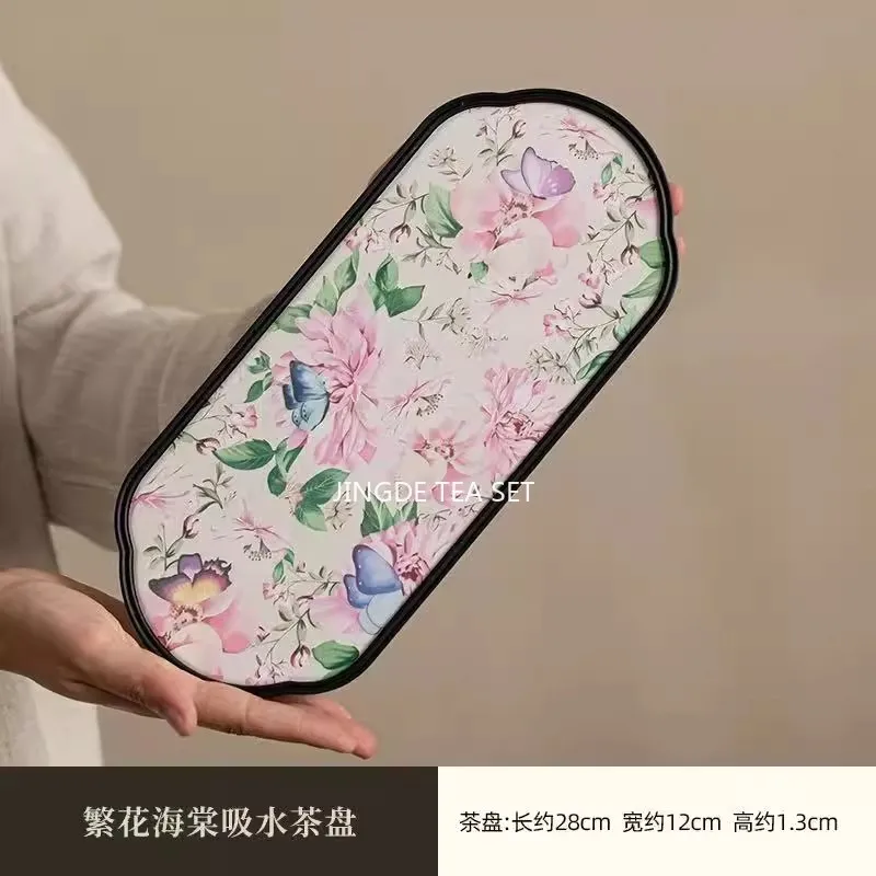 Chinese melamine tea tray 28x12cm tea set accessories Small tea tray tray table