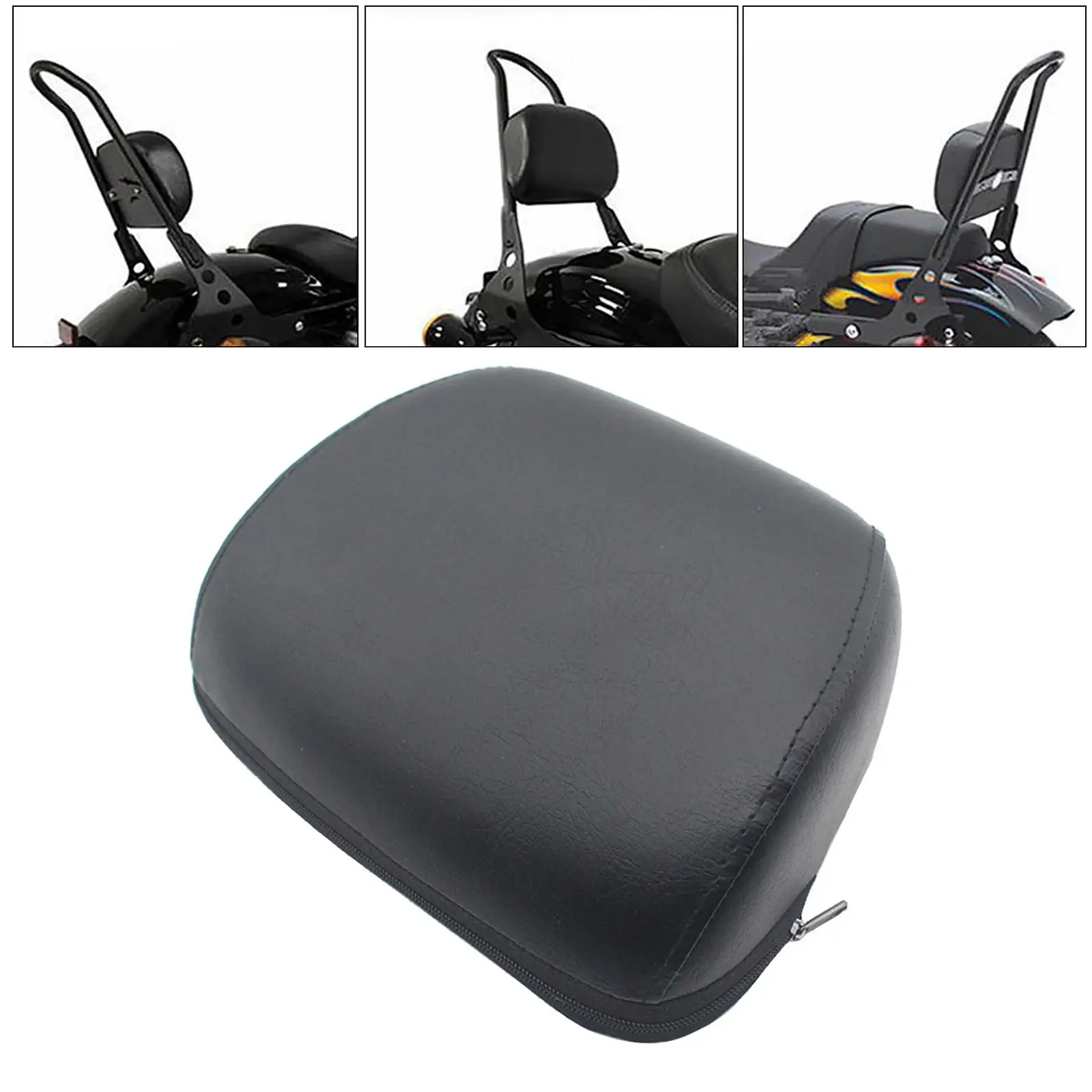 Backrest Pad PU Leather Passenger Sissy Bar for 883 1200 48 Durable