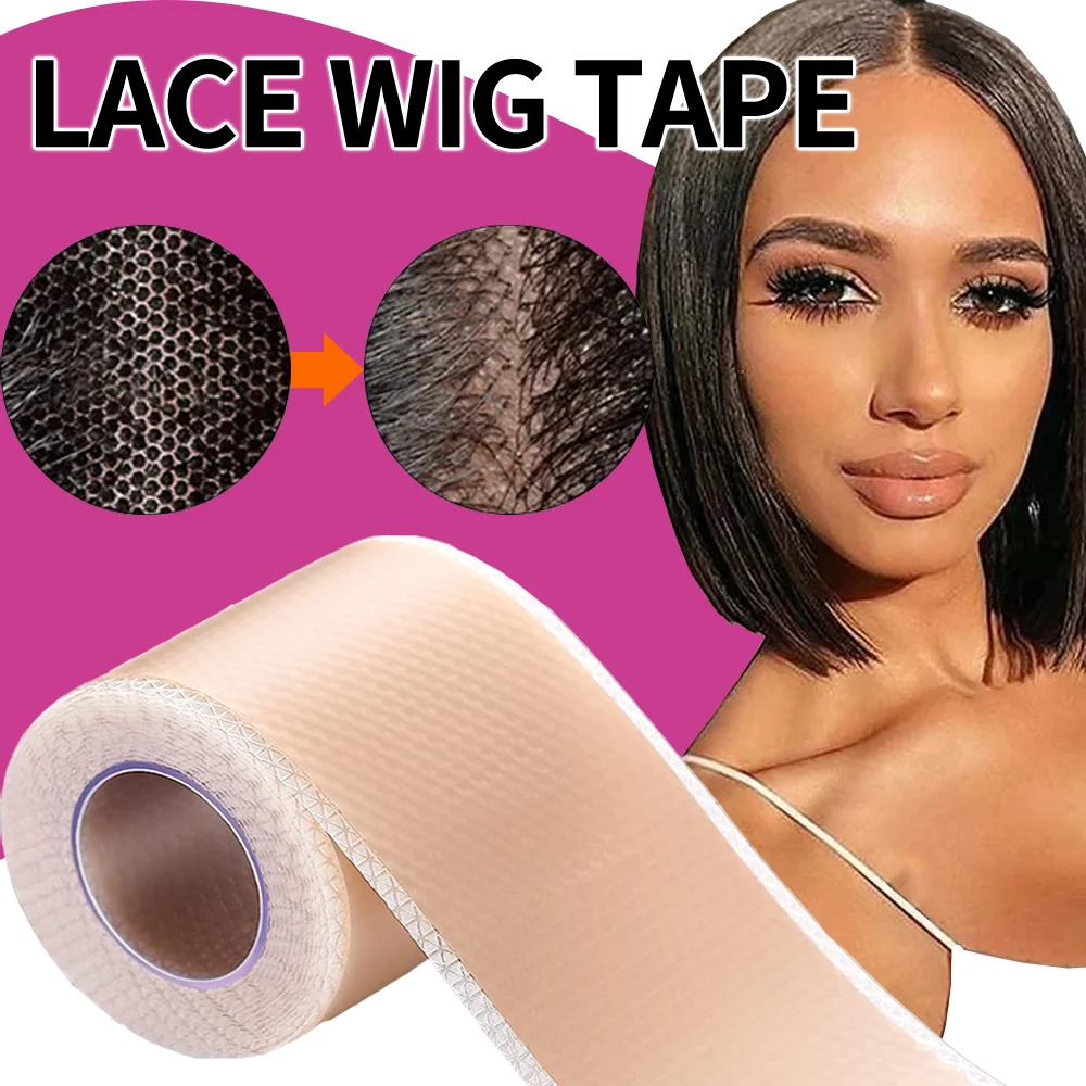 2Pcs/Lot Lace Wig Front Glue Tape Ultra-Thin Silicone Breathable Lace Wig Grids and Knots Eraser Silicone Melting Tape Non-Slip