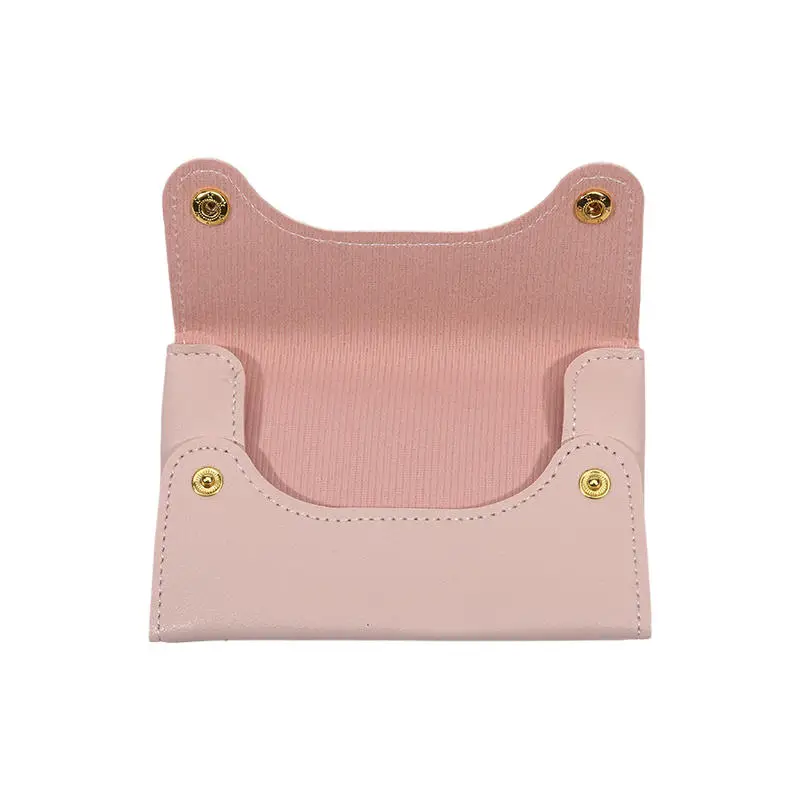 Mini Portable PU Leather Paper Towel Box Waterproof Storage Box For Handkerchief Puller For Picnic Car Front Seat