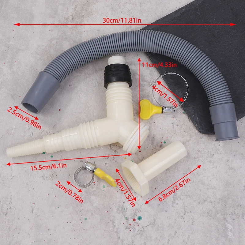 Drainage Tee Adapter Drainage Pipe Fitting For Washing Machine Dryer Drain Extended Hose washing machine drain pipe kit