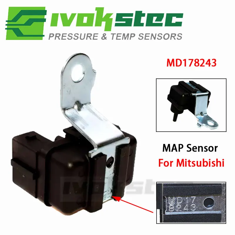 MAP Sensor For Mitsubishi Mirage, Eagle Summit - Replacement Part MD178243 (1 Year Warranty) 5 thumbnail image