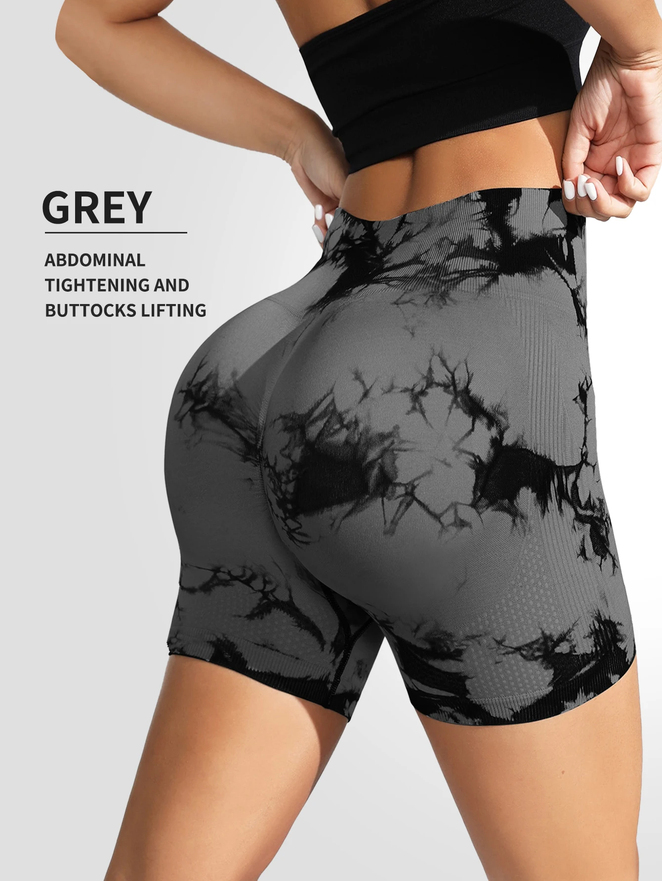 Women's High Stretch Fitness Yoga Shorts Tight Fitting Cycling Exercise Breathable High Waisted 3-piece set yoga shorts