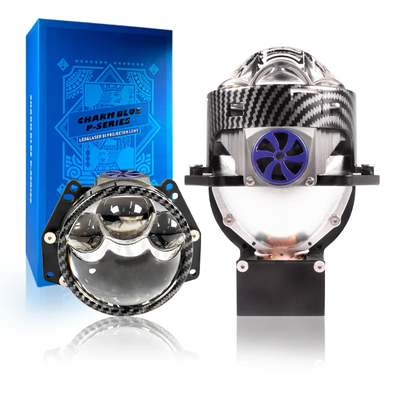 

3-дюймовый медный Зубчатый Двойной вентилятор, Двойной лазерный проекционный объектив для модификации автомобильной фары