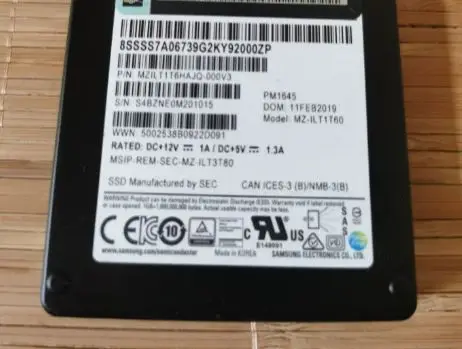 For 4XB7A13654 01PE077 1 6T SSD SAS 12G X3650M5X6 Hard Drive
