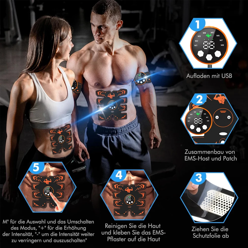 Smart Fitness Butt Lift Trainer - Home Gym Equipment with 8-Pad Massage System