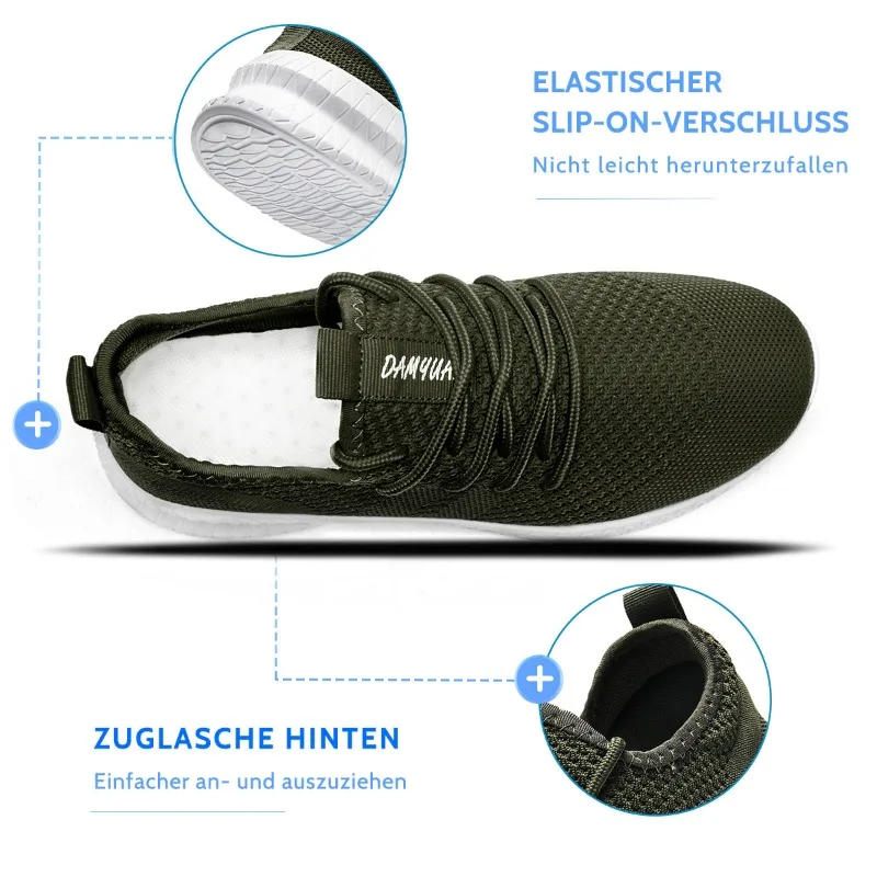 Men Casual Shoes Breathable Comfortable Men's Sneakers Anti-slip Lace-up Running Shoe Flats Loafers Tennis Plus Size 50 Zapatos 3