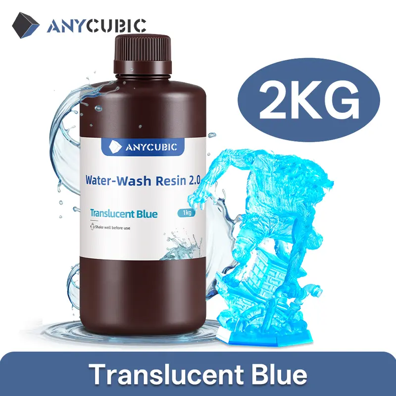 ANYCUBIC Water-Wash Resin For LCD 3D Printer High Precision Low Odor Low Viscosity 3D Printing Standard Photopolymer - Image 25