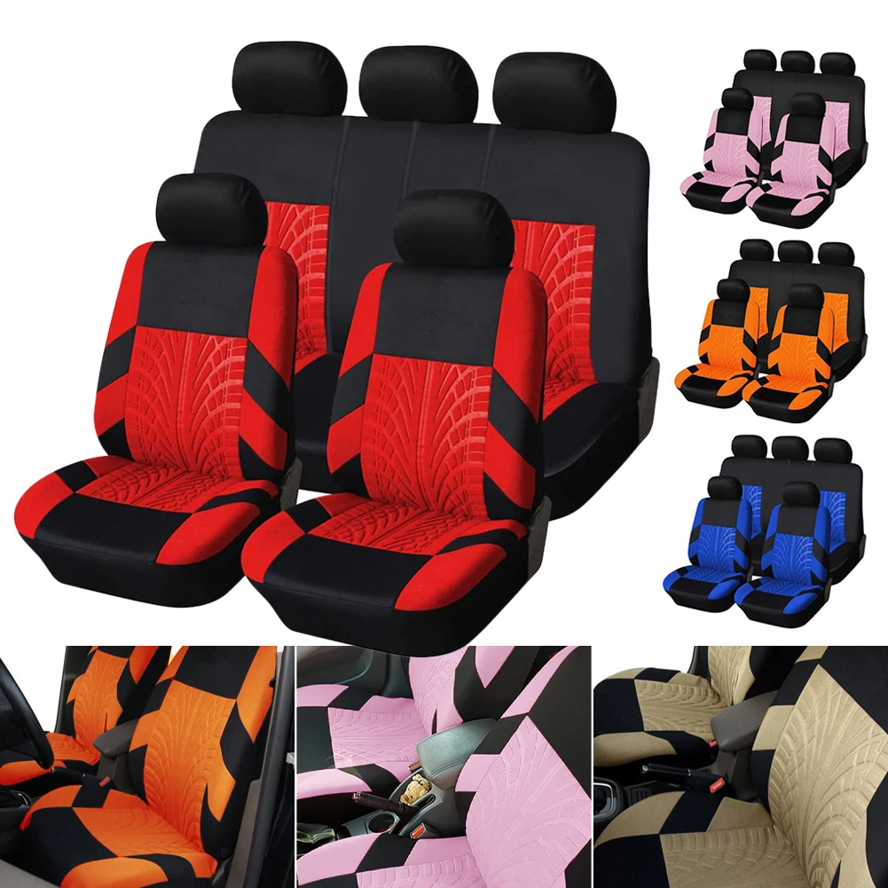 

1PCS Universal Car Seat Cover Front Rear Full Covers Durable Breathable Car Seat Protection Covers Auto Interior Accessories