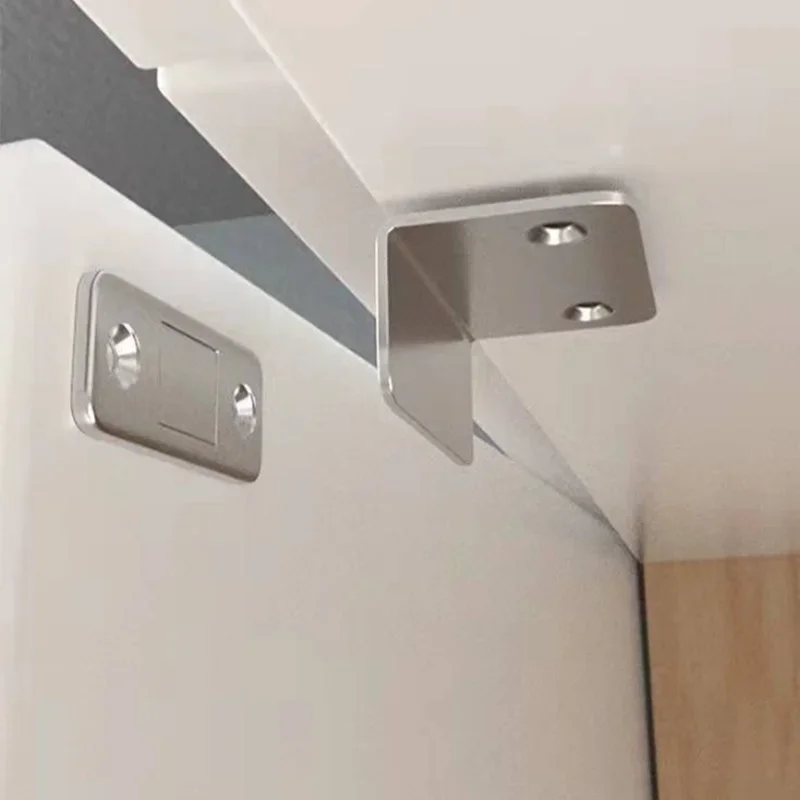 Invisible Magnetic Door Latch with Strong Adhesion and Seamless Release