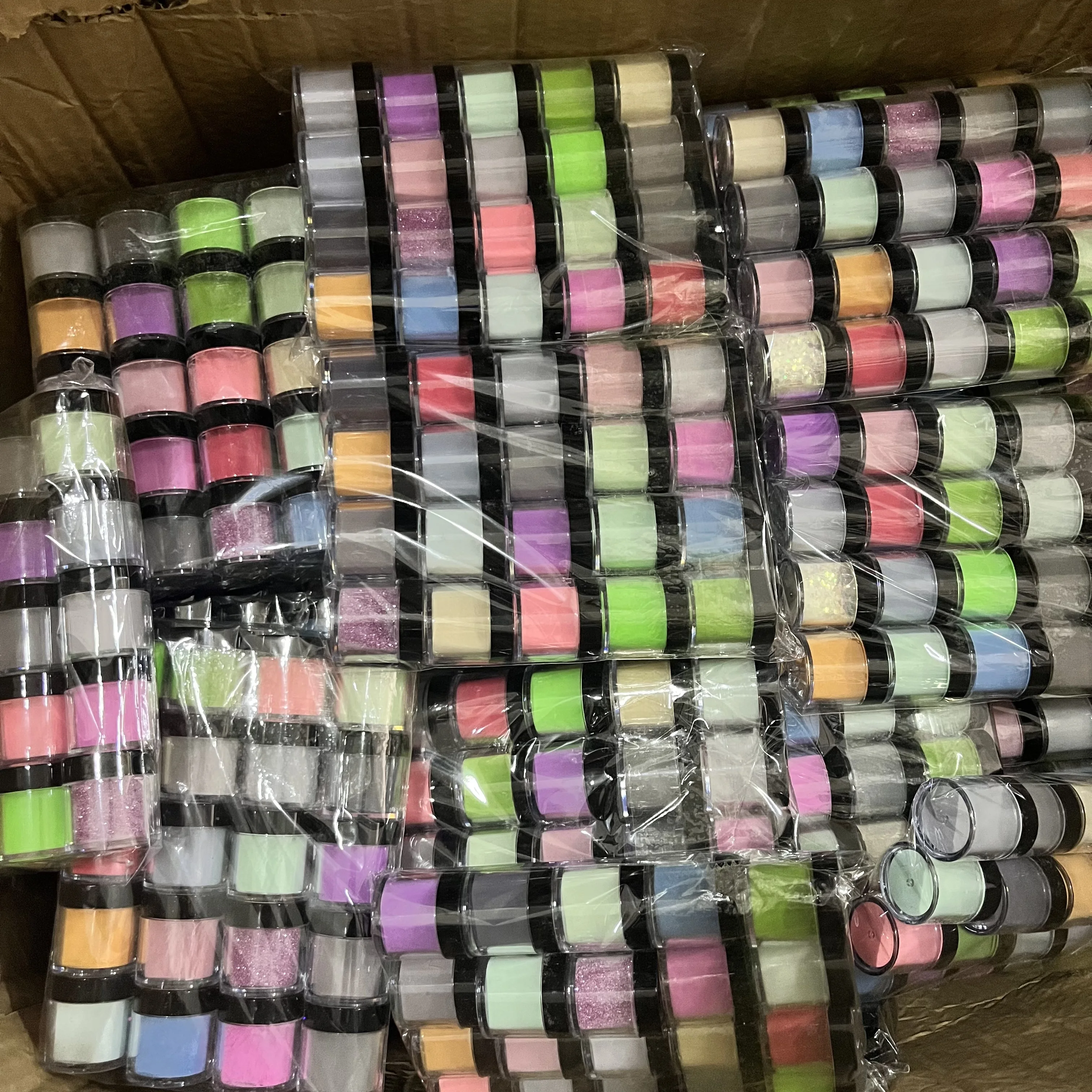 Nail Art Acrylic Powder 10g 10/20/30/40/50/60/90pcs For Extension Carving & Dipping Triple Crystal Powder Uv Nail Art & French nail powder acrylic nail powder