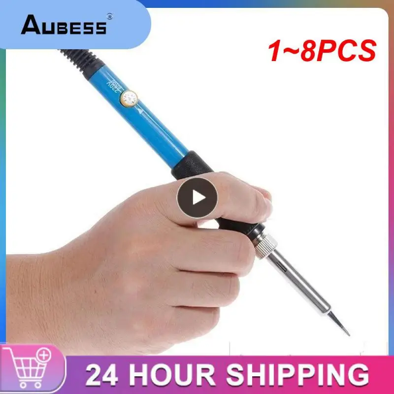 

1 ~ 8 шт. Новый Электрический паяльник с регулируемой температурой 220 В 110 В 60 Вт сварочный фотоэлектрический паяльник для ремонта наконечников