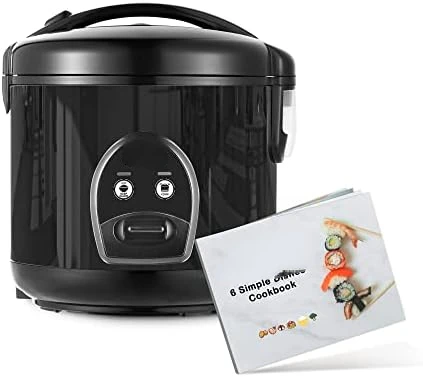 

Rice Cooker with One Touch for Asian Japanese Sushi Rice, 5-cup Uncooked/10-cup Cooked, Fast&Convenient Cooker with Ceramic Jui