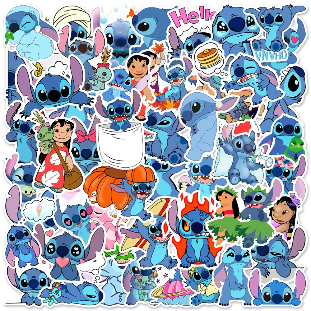 10/30/50PCS Disney Cute Stickers DIY Phone Guitar Laptop Luggage Skateboard Graffiti Decals Fun Kid