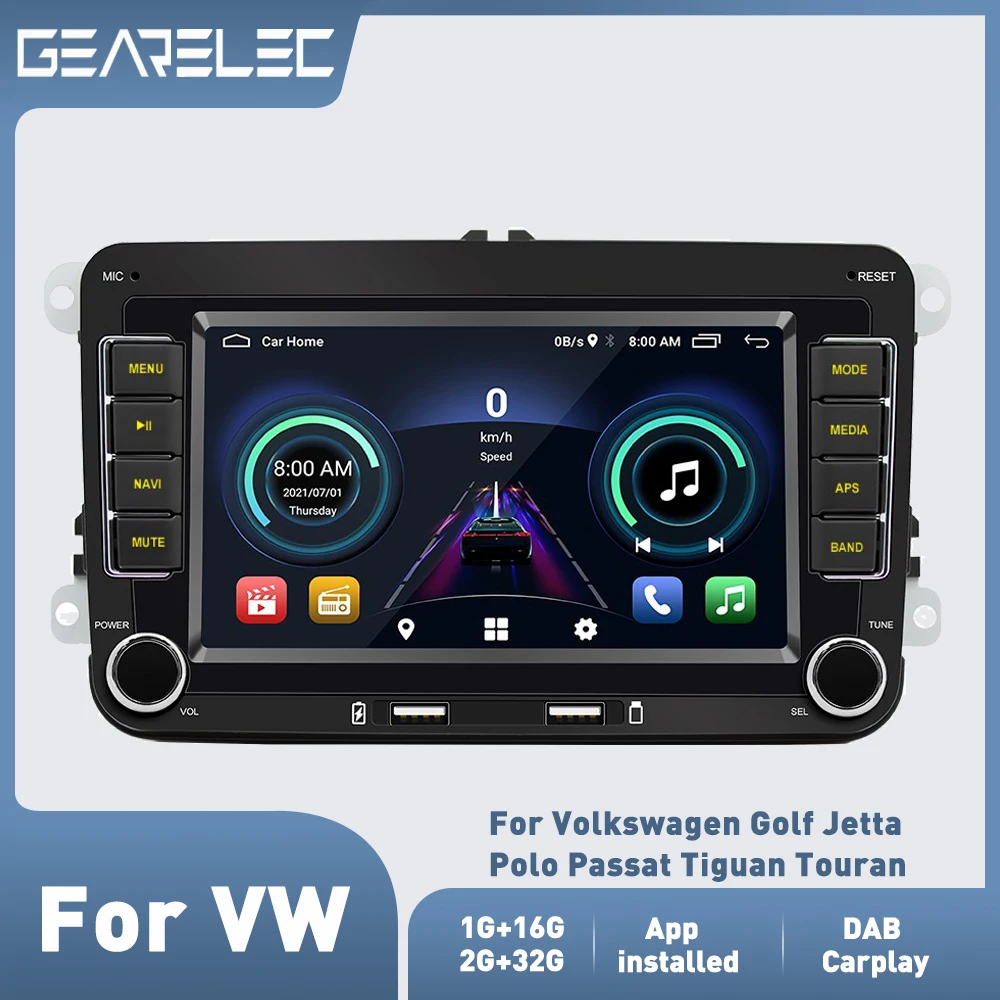 GEARELECCarStereoRadioForVWAndroid101HeadUnitWith7Inch