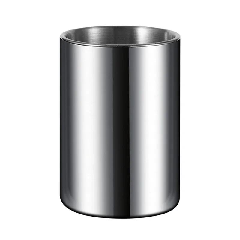 Round Windproof Stainless Steel Smokeless Cigar Ashtray Terrace Indoor Portable Ashtray