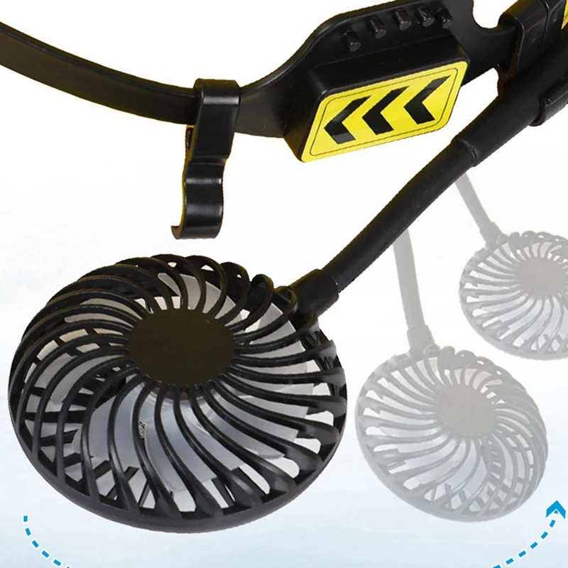 Ventola esterna per casco di sicurezza a 3 velocità per il raffreddamento estivo con luce notturna adatta per la maggior parte dei caschi - immagine 2