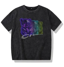 

Oversize Washed T-Shirt Streetwear Harajuku Ripped Graphic Printed T Shirt T Men Spring Summer Short Sleeve Tshirt